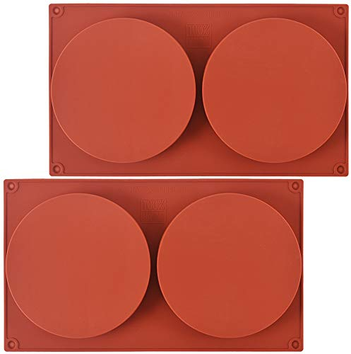 ionEgg Teglie Rotonde per Torte in Silicone da 13 cm - Antiaderenti e a Sgancio Rapido per Strati, Formaggio, Arcobaleno e Cioccolato - Confezione da 2