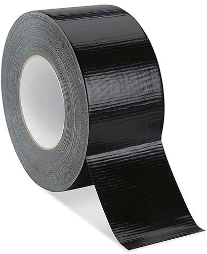 Black Gaffer Tape | 48mm x 50m | Cloth Duct Waterproof | Heavy Duty | Craft Electrical Weather Resistant Tape (1 ROLL)