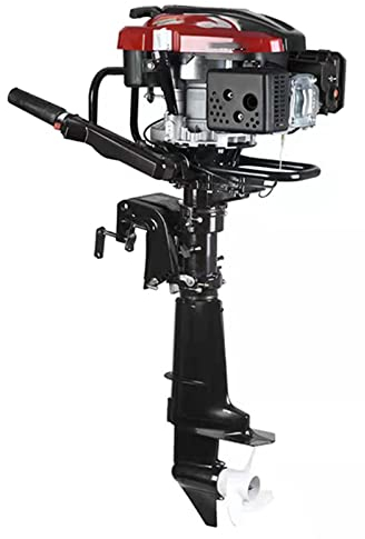 PASPRT Außenbord-Trolling-Motor, Außenbordmotor, Bootsmotor, Hochleistungs-Kurzwellen-Bootsmotor mit Luftkühlsystem, für Schlauchboote (8.0 Hp)
