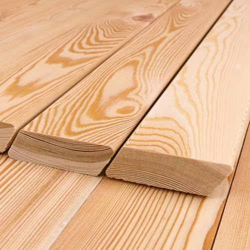 Rhombusleisten 30° Sibirische Lärche Profilholz 21x69x1500mm, A/B Sortierung (Länge 1.5m) 16-er Pack