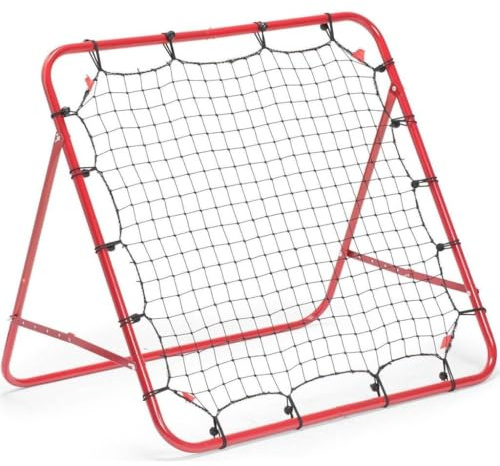 Enero Tragbares Rebounder-Fußball-Tor-Trainingsrahmen, 100 x 100 cm, Mehrfarbig
