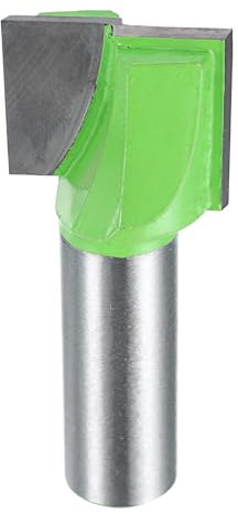 sourcing map Bottom Cleaning Router Bit 1/2 Shank Carbide Tipped Spoilboard Surfacing Planing CNC Mortising Bit for Slab Flattening Woodworking, 15/16 (24mm) Dia 25/32 (20mm) Depth