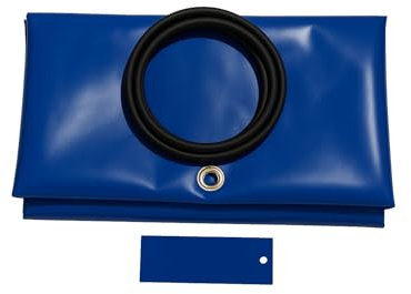 Bâche Pergola sur-Mesure Largeur 2,5 m x 4,5 m – PVC 640g/m² Ultra Résistant – Étanche, Anti-UV – Fixation Sandow + Œillets – Fabrication Française – Plusieurs Coloris Disponible. (Bleu 5002)