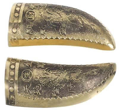 ULTECHNOVO Coppia di Coppe Divinatorie in Rame Oro, 1 Paio, Stile Vintage
