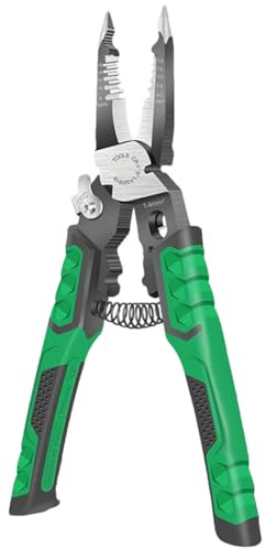 Huasean Alicates Eléctricos | Pelacables Y Crimpadora De Múltiples Funciones - Alicates Crimpadores Para Cable,para Instalación de Red Electrónica HVAC en Hogar e Industrial para