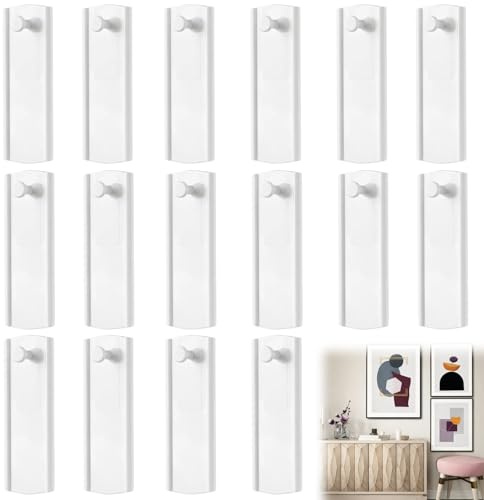 Klebenagel Für Bilderrahmen Klebehaken Für Bilder Klebenägel Wand - 16er-Set Selbstklebend, Starke Tragkraft, Einfach, Ideal Für Fotos/Rahmen/Poster, Ohne Bohren, Rückstandsfrei