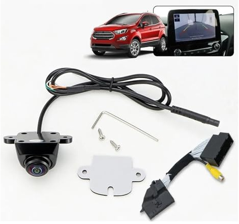 Telecamera Retromarcia Per Ford Per S-Max Per Ecosport MK2 Per Sync 3 2013-2021 OEM Spina Fabbrica 54Pin Retromarcia Parcheggio Backup HD Videocamera Vista Posteriore(Cam with connector)