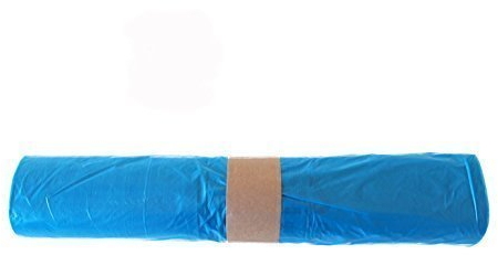Bolsas de basura 120 litros azul 700 x 1100 mm, 250 unidades, tipo 60 aprox. 35 my bolsas de basura