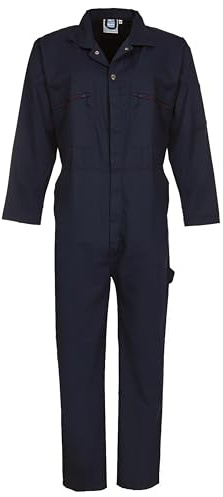 FORT - Zip Front Coverall - Handy Pockets - Work Overalls for Men - Navy - 42