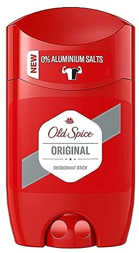 Old Spice Original Deodorant Stick For Men, Aluminium Free, Long Lasting Perfume Quality Scent, 48H Fresh, Invisible on Black & White, Multipack 6 x 50ml