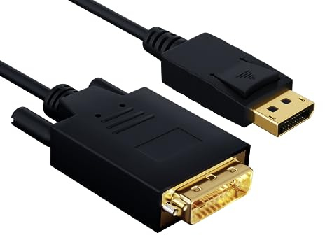 Cable Leader 6 ft Gold Plated Premium DisplayPort to DVI Cable 28 AWG