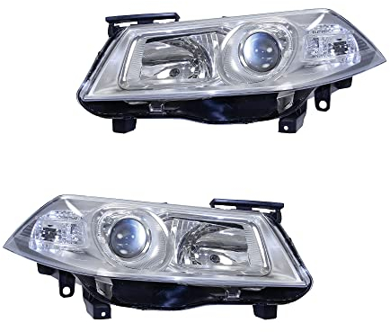 BESTPRICE 2x fari principali anteriori sinistro + destro H1 / H7 senza servomotore, compatibili con RENAULT MEGANE II (BM0/1_, CM0/1_) (EM0/1_) (KM0/1_) (LM0/1_)
