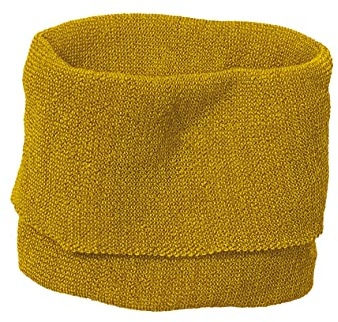 Disana SCHLAUCH-SCHAL Baby & Kinder - 100% Bio-Merino – angenehm wärmend & super weich - unisex 1 – 12 Jahre – nachhaltig & fair – besonders leicht & dünn - made in Germany | Curry-Gold Gr. 2