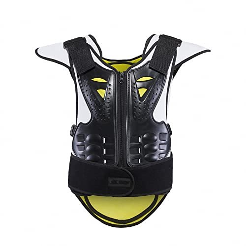 MAOTN Motorrad rüstungsanzug, Cross renn radweste Brust- und rückenprotektor,protektorenweste protektorenjacke,brustpanzer MTB,Motorcross sportschutzausrüstung Snowboard,Yellow,L