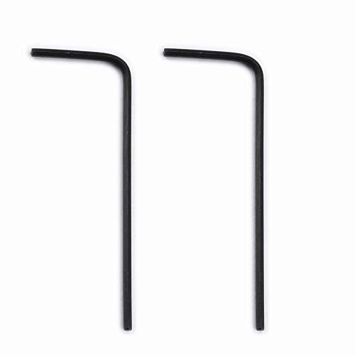 Musiclily Basic 1/20 Steel Guitar Allen Key Hex Wrench for American Standard Strat Tele Style Electric Guitar Saddle Height Screws, Black (Set of 2) | for American Standard Strat Tele Style Electric Guitar Saddle Height Screws