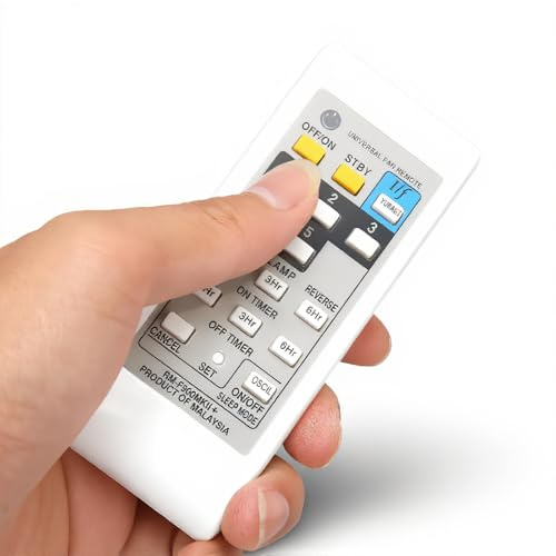 Annadue Telecomando Universale per Ventilatore Elettrico, Telecomando di Ricambio Telecomando Universale per Ventilatore Elettrico a Lungo Raggio per L'Ufficio Domestico Dell'hotel(RM-F900MK)