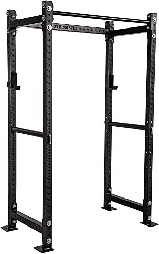 GYM MASTER GM3 Weight Lifting Power Rack Squat Cage - Customisable height and depth - H206cm/D60cm