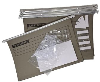 Eastlight A4 Suspension Files with Tabs and Inserts Pack of 20 ** Check Size Before Ordering **