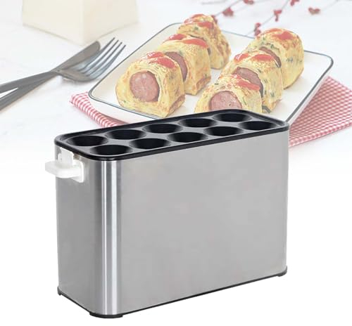 ZIXIAOS Máquina Eléctrica para Hacer Rollos De Huevo, Máquina para Hacer Rollos De Huevo para Desayuno, Herramienta De Cocina, Huevera, Tortilla, Máquina Maestra De Salchichas
