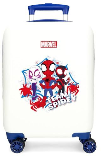 Disney Spidey Team Equipaje- Equipaje para niños, Niños, Spidey Cierre de combinación Lateral 4 Ruedas Equipaje de Mano está Fabricada en ABS, un Material rígido y Ligero.