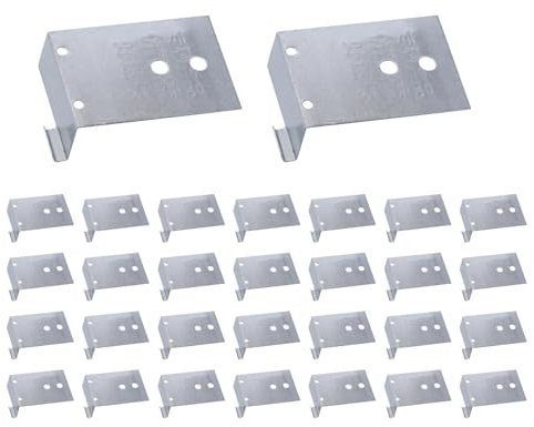 Hugsweet Fissatore per pannelli con telaio in legno, Fissatore per telai per porte in legno - Fissatore di montaggio | Pezzi in lega da 30 pezzi per telai di porte in legno, infissi di finestre e