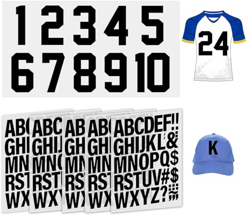 NVGVUP 181 Stück Buchstaben und Zahlen zum Aufbügeln Buchstaben A-Z PU Wasserdicht Basketball Textilien für Kleidung und Kleidung