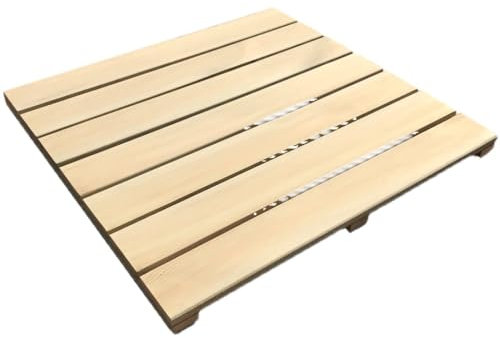 Tapis de Bain, Tapis de Bain en caillebotis en Bambou | Planche de Salle de Bain antidérapante | Tapis de Douche | Conception à Lattes | Tapis de Spa for Bain et Douche | Accessoires de Salle de Bain