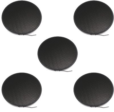 Lot de 5 grilles en nid d'abeille à 40 degrés pour réflecteur diffuseur diffuseur abat-jour plat 17,8 cm