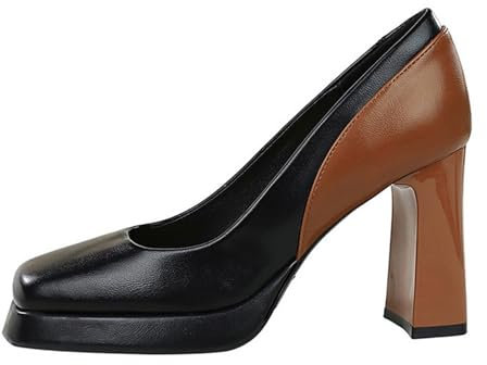 cfpqv Mary Jane Schuhe Damen High Heels Plateau Pumps Absatzschuhe Leder Hochzeitsschuhe Mit Blockabsatz Damenschuhe Elegant Und Bequem Trachtenschuhe Abendschuhe Party Kleid Schuhe Halbschuhe