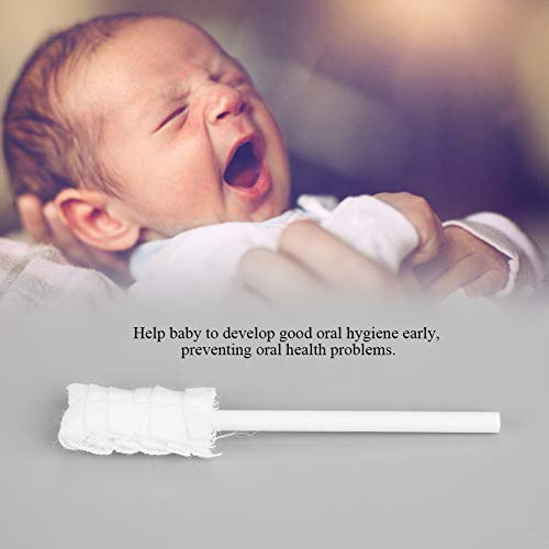 10 Piezas/set bebé Desechable, Cepillos de Dientes 10 Piezas Colapsas de Cepillo de Dientes una Gasa de Limpieza de Limpieza Oral