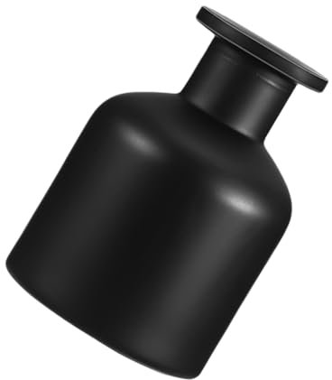 Cabilock Botella Difusora de Aroma Vacía de Vidrio Negro de 150ml Distribución Uniforme de Fragancia y Limpieza Fácil para Decoración del Hogar y Manualidades DIY
