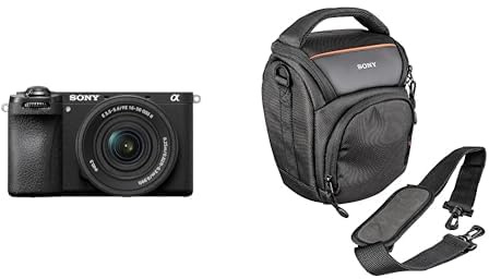 Sony Alpha 6700 (APS-C) - Appareil Photo Hybride avec Objectif 16-50 mm II – autofocus IA, stabilisation 5 Axes, vidéo 4K 120p, écran Tactile + LCS-AMB Housse de Transport Souple pour Reflex et Bridge