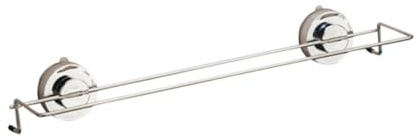 LIFKOME Portasciugamani Bagno in Acciaio Inox con Ventosa Potente senza Foratura per Bagno e Cucina Accessorio e Resistente