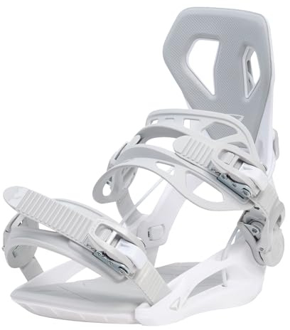 SP Bindings Base de fixation pour snowboard - Blanc - Taille XL - Couleur : blanc - Système Fastec breveté - Hybride avec entrée rapide + sangle - Performance + confort - Pour homme et femme