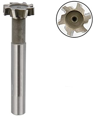 SSDXFJZR 1 Stück T-Nutfräser, Schaftfräser, 10, 12, 16, 20, 30, 32 mm, Schlitzfräser, HSS-Schaftfräser for Schneiden von Aluminiumlegierungen, Holz, Wolframstahl, 4-Flöten-Fräser