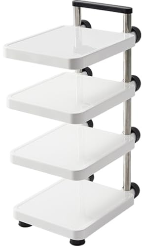 Estante de almacenamiento ajustable de 2 a 4 niveles para armario de cocina, soporte organizador de sartenes con construcción de acero inoxidable y polipropileno, estante de utensilios de cocina que