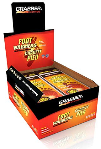 Grabber Foot Warmers Pair, 5 Hour, Small/Medium, 30 Count, Black, (FWSMES)