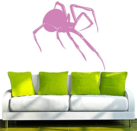 INDIGOS Pared Adhesivo w474 araña Insecto - Vinilos, Vinilo, Lillà, 80 x 76 cm