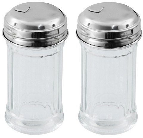 mikken 2 Mini Zuckerstreuer/Zuckerspender American Style Höhe 8,5 cm/Ø 4,5 cm