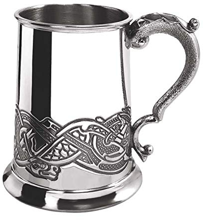 English Pewter Company Celtic Lion Design 1 Pint Pewter Tankard [CEL137]