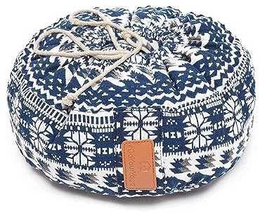 #DoYourYoga rundes Yogabolster - waschbarer Bezug, Bio-Buchweizenschalen (KBA) Füllung, 30 x 15 cm, Yoga Kissen für Yin Yoga & Meditation - Style (1)