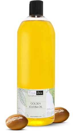 freshskin beauty ltd | Golden Jojoba Oil - 250ml - 100% Pure & Natural - Unrefined, Cold Pressed & Vegan Friendly