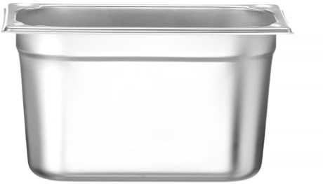 HENDI Gastronormbehälter, mit verstärkten Ecken, GN1/4, (H)150mm, Edelstahl | Geeignet für Chafing Dishes, Bain-Marie, Backöfen, Gefrierschränke, temperaturbeständig von -40° bis 250°C, 4L, 265x162mm