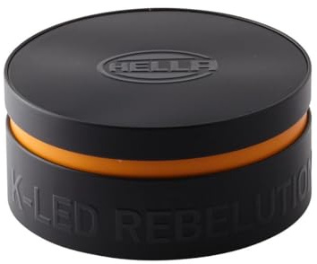 HELLA 2XD 455 255-001 LED Blitzleuchte - Blinkleuchte - K-LED Rebelution - 12/24V - gelb (amber) - Anbau/geschraubt - Kabel: 150mm - für Traktor, LKW, Gabelstapler