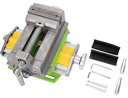 Étau transversal coulissant, étau de perceuse à colonne croisée de 3 , pince d'établi X-Y à 2 voies en alliage d'aluminium Convient pour le travail du bois et le travail des métaux