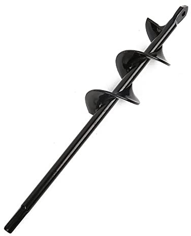 TF 7 misure per piantatrice da giardino, punta per trapano a coclea a coclea, trapano a spirale in acciaio a coclea di terra, strumento per fioriere da giardino, trapano a terra con attacco esagonale