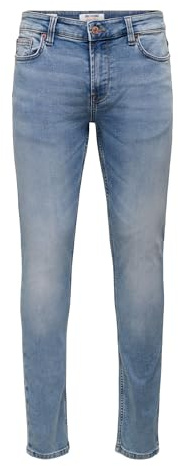 Only & Sons Homme Onsloom Life Slim Blue Jog Pk 8653 Noos Pantalon, bleu denim, 32W x 30L