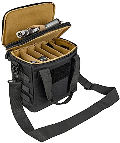 Procase Bolsa Táctica para Pistola, Bolsa Táctica de Estuche Blando para Caza o Tiro, Ajustable para Almacenamiento de Cargadores y Otras Herramientas -Negro