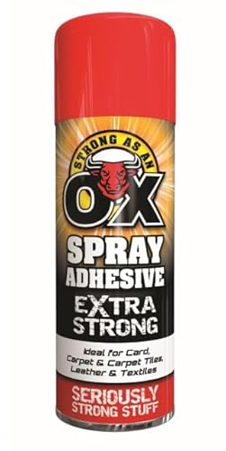 Rapide Multipurpose Spray Glue - Extra Strong Adhesive for Carpet, Paper, Fabric, Tiles - 500ml