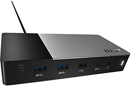 MSI Docking station USB C Gen 2 - per notebook/monitor - 100 W - USB 3.2 (Gen 2) Tipo C - 5 x porte USB - 1 x USB 2.0 - USB Type-C - Rete (RJ-45) - HDMI - DisplayPort - Cablato